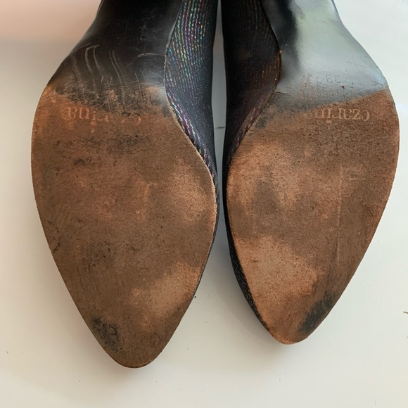 Rare VTG Rainbow Metallic Striped Pumps 🌈 - Picture 10 of 11